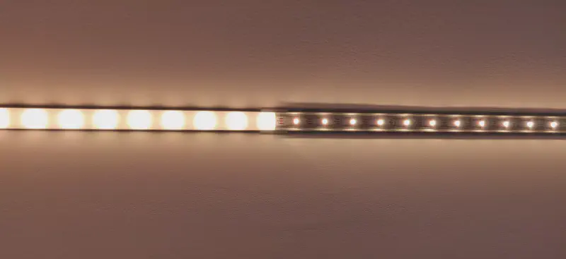 Profilé avec et sans diffuseur