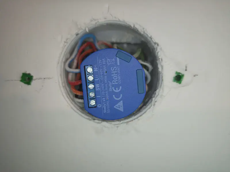 Mon nouveau thermostat : Shelly 1 Gen1