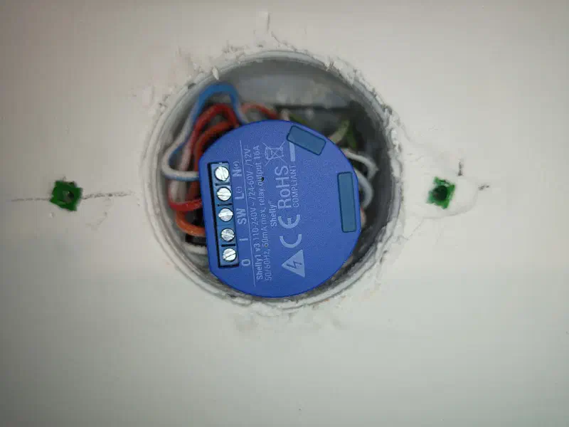 Mon nouveau thermostat : Shelly 1 Gen1
