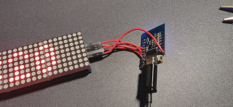 Câble soudé au Wemos