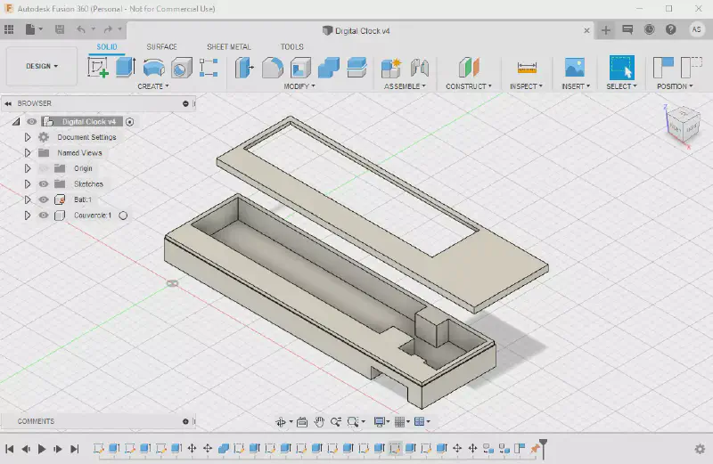 Boitier de mon horloge