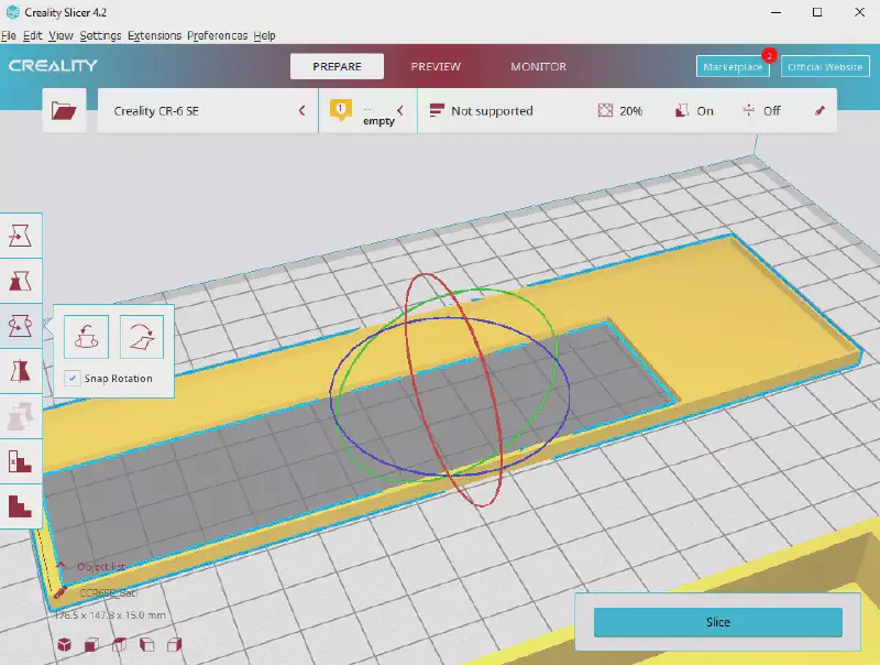 Orientation des pièces