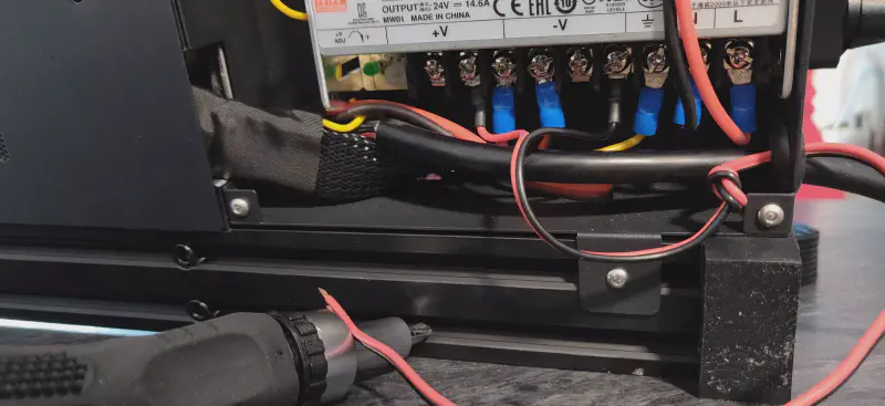 Mise en place du câble