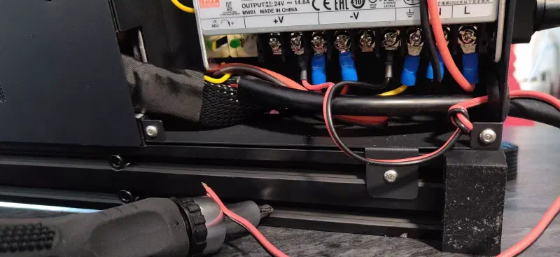 Mise en place du câble