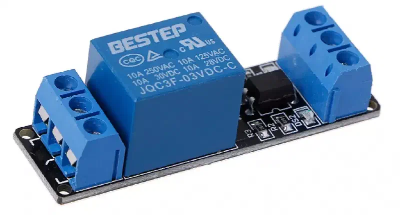 JOYKK Module de Relais déclencheur de Niveau Bas 3.3V 1 Canal avec optocoupleur