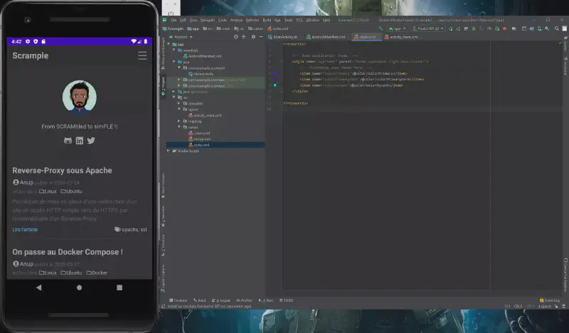 Émulation de l’application